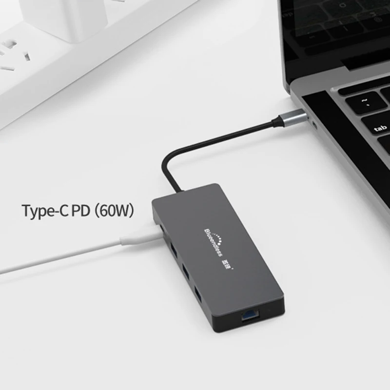 Blueendless 9 в 1 USB C концентратор мульти HDMI адаптер к сплиттеру 3 порта USB 3,0 для MacBook Pro Аксессуары
