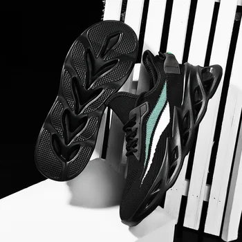 

Black Running Shoes Light Men's Sports Shoes Large Size 11 Comfortable Blade Sneakers Fashion Walking Jogging Casual Shoes