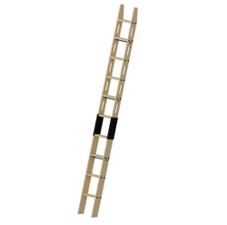 Échelle coulissante en bois de pin noué, échelle roulante de bibliothèque de bureau et de maison, hauteur 108 "120", sans quincaillerie coulissante 