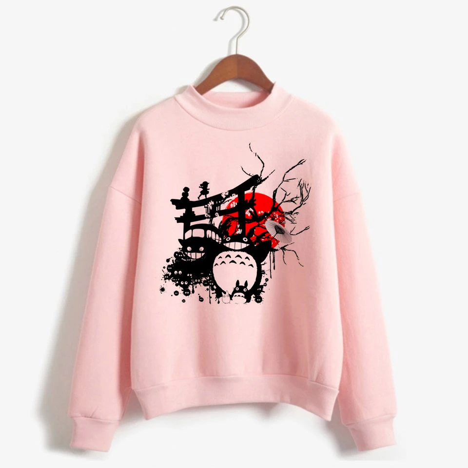 Totoro Studio Ghibli Kawaii Harajuku Толстовка для женщин Ullzang Красивый Веселый мультяшный Аниме толстовки 90s Графический Hoody женский