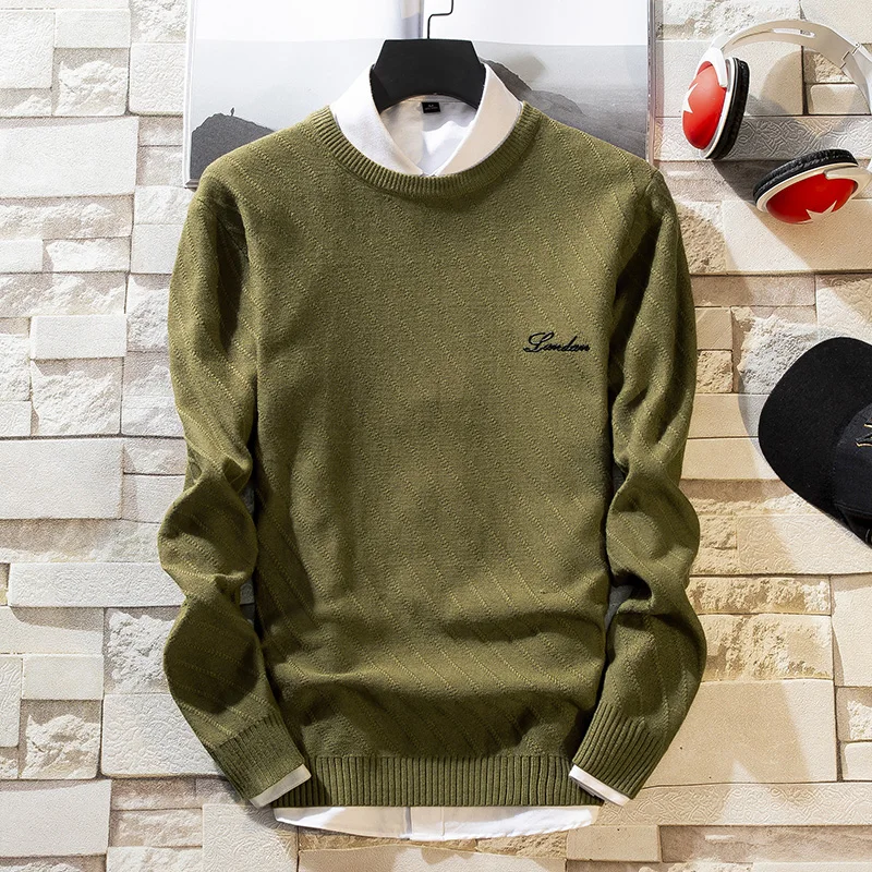 2019 New Autumn Winter Men's Christmas Sweater Round Neck Thick Warm Casual Slim Fit Brand Knitted Pullovers | Мужская одежда
