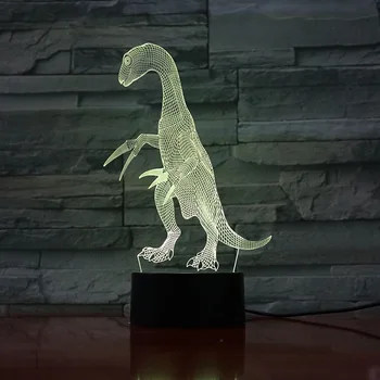 

3D Lamp Teenager Christmas Gift Dinosaur Dropshipping 2019 7 Colors with Remote Atmosphere Touch Sensor Led Night Light Lamp