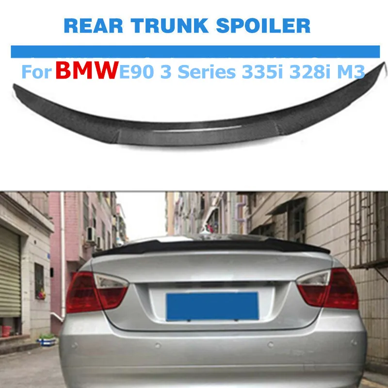 

Carbon Fiber Car Rear Trunk Spoiler Wing Boot Lip For BMW E90 M4 335i 328i 2005-2011 Door M4 Style Auto Accessories Car Styling