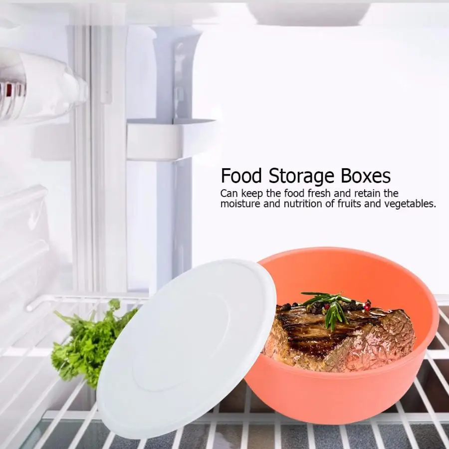 4Pcs Plastic Food Storage Box Portable Outdoor Food Container Picnic Box Refrigerator Food Fresh Keeping Box Kitchen Accessories