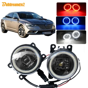 

Buildreamen2 Car LED Lamp 4000LM Fog Light Lens Angel Eye Daytime Running Light DRL H11 12V For Renault Talisman 2016 2017 2018