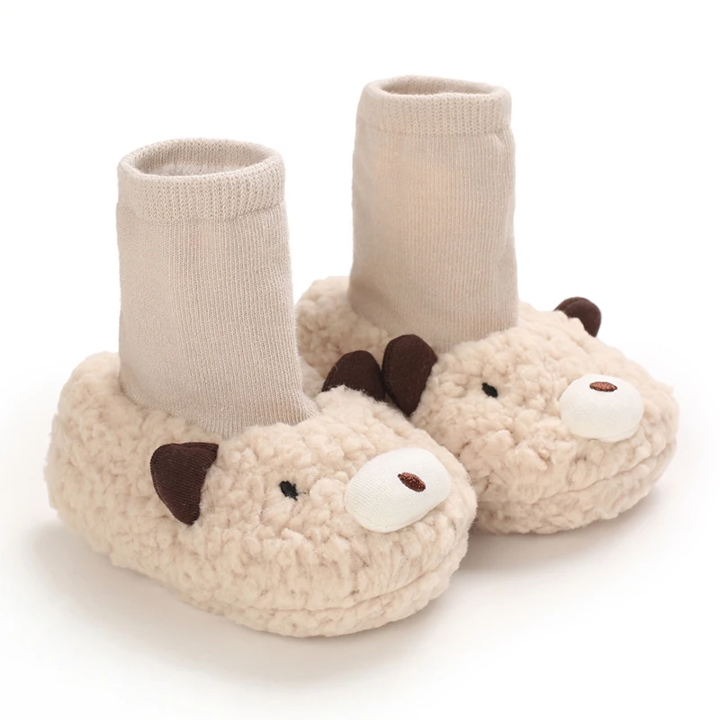 Botinhas De Bebê Em Lã - Pantufas Aconchegantes Para Inverno
