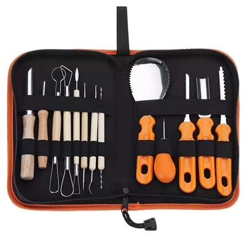 

Halloween 14-Piece Pumpkin Carving Scraping Carving Tool to Cut Pumpkin Kitchen Carving