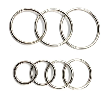 7 size Top quality metal bondage penis lock cock ring erection ball stretcher male delay Ejaculation sex toys for men 5