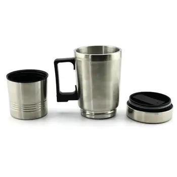 

12V Car Heating Cup Car Electric Cup Stainless Steel Car Boiling Water Cup 100 Degree Boiling Water Large Capacity
