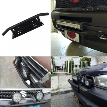 

Work Light Mount For JEEP Wrangler Holder Auxiliary Offroad Front Black