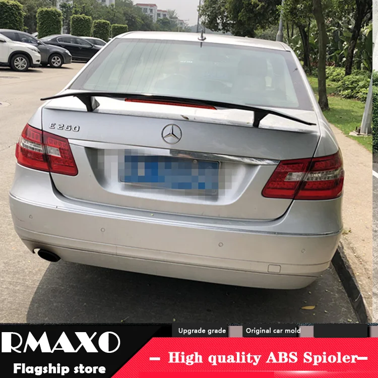 Для W212 спойлер 2006 2018 Mercedes Benz E CLASS TF E200 E260 E63 Спойлер ABS Материал заднее крыло