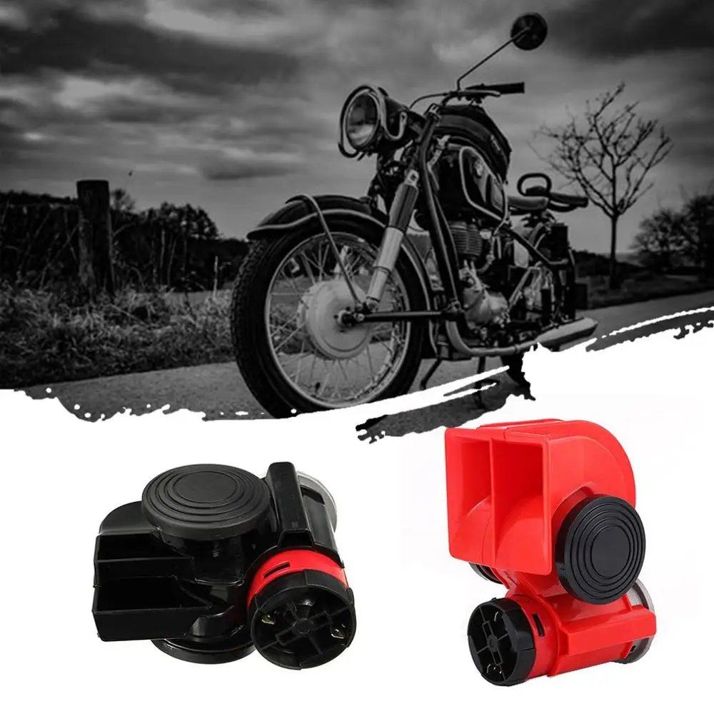 12V электрический насос клаксон "улитка" клаксон мотоцикла 139db Электрический гудок Универсальный Автомобильный клаксон мотоцикла