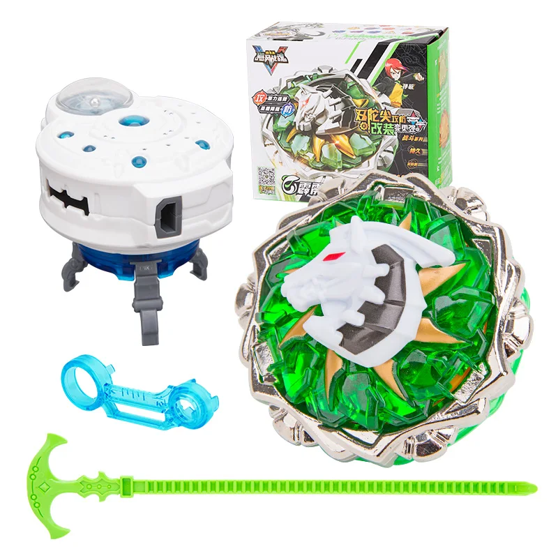 Новейшие Классические игрушки гироскоп Игрушка Металл Fusion 4D Созвездие битва волчок с пусковой установкой для детей подарок - Цвет: Лиловый