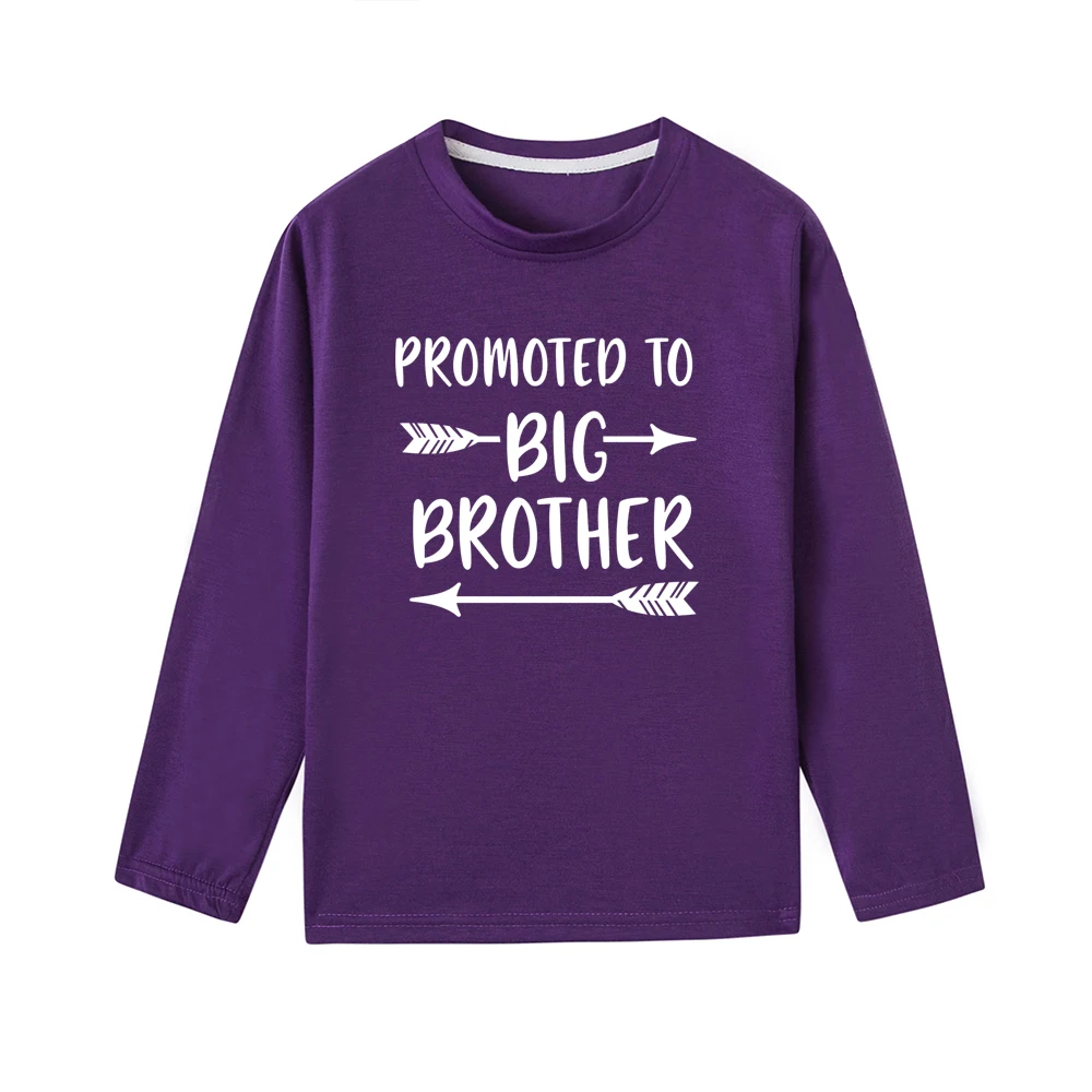 Promoted To Big Brother Toddler Boy Shirt Kids Tshirt Boys Tops Autumn Long Sleeve Casual Children Clothing BOYS T Shirts - Цвет: 42D4-KLTPP-