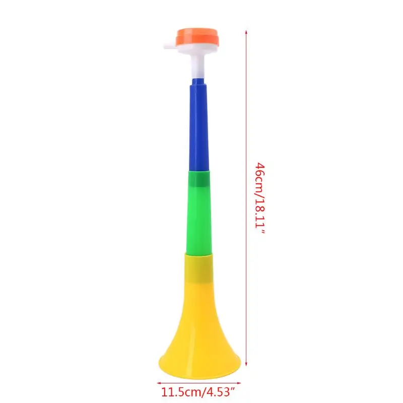 Description Picture 3 of itemFootball Stadium Cheer Fan Horns Soccer Ball Vuvuzela Cheerleading Kid Trumpet Random Color 1Pc