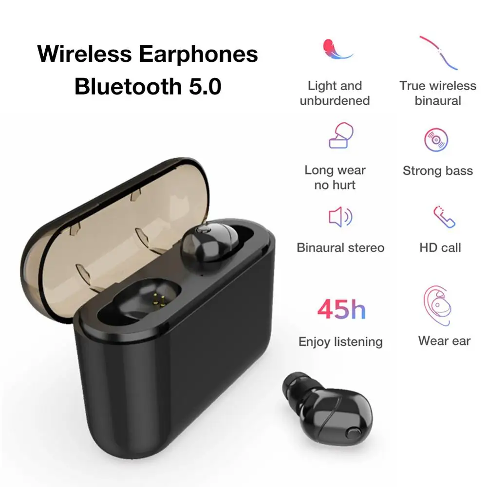 X16 Bluetooth 5 0 TWS спортивная Гарнитура беспроводные Игровые мини наушники стерео Hi Fi с