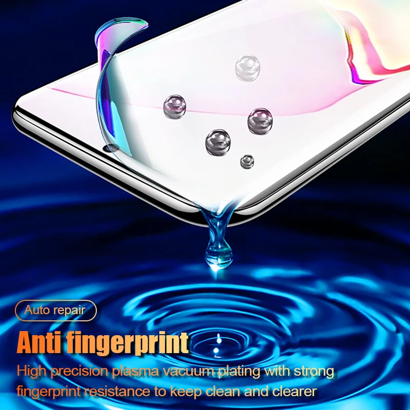 3-1Pcs 200D Soft Hydrogel Film For Samsung Galaxy Note 10 8 9 S8 S9 S10 PLus S10E A50 A70 Full Screen Cover Protector Not Glass