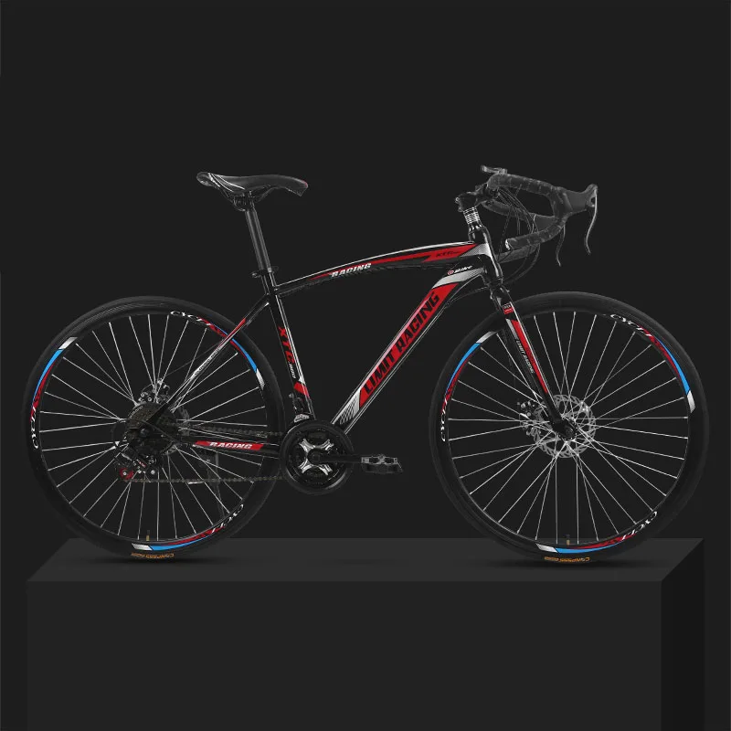Perfect 26-inch 21 Speed Road Bicycle Dead-Flying Front and Rear Mechanical Disc Brake 30 Knife Wheel Solid Tire Student Adult Bike 0