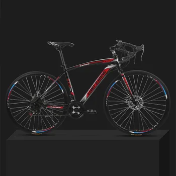 

26-inch 21 Speed Road Bicycle Dead-Flying Front and Rear Mechanical Disc Brake 30 Knife Wheel Solid Tire Student Adult Bike