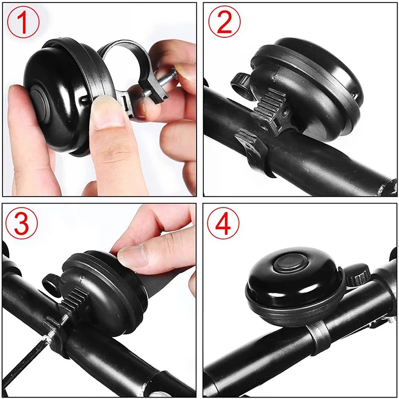 Bicycle Bell Horn Alarm Aluminum Alloy Handlebar Loud Crisp Clear Ringer Outdoor Safety Cycling Accessories bicycle bell bicycle horn bicycle alarm bicycle accessories