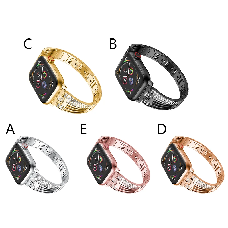 Ремешок для Apple Watch Band 40 мм 44 мм стальной ремешок из сплава для Iwatch Band Series 1 2 3 4 40 мм 44 мм Аксессуары для браслета