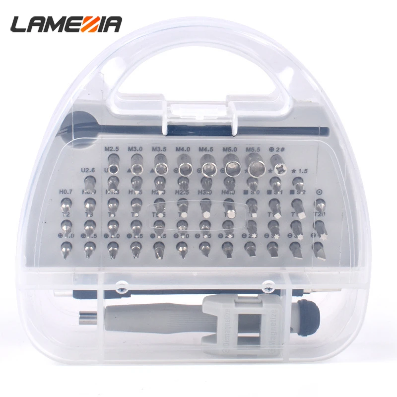 

LAMEZIA 58 In 1 Mini Precision Screwdriver Set Phone Wallet Repair Tool Kit For Mobile Cellphone Electronics PC
