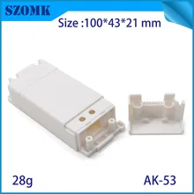 10 шт. 100*43*21 модный дизайн белая пластиковая аппаратура регулятора распределительный корпус для Светодиодный источник питания электронный корпус