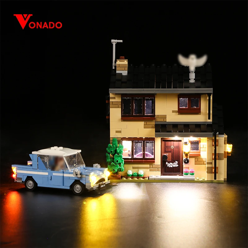 Vonado Set Di Illuminazione A Led Per 75968 Kit Di Luci Giocattolo Modello Da Collezione 4 Privet Drive, Non Incluso Il Blocco