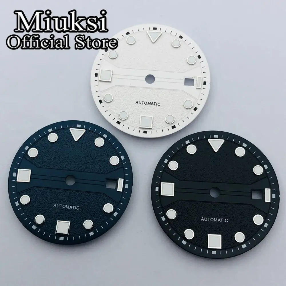 Циферблат светящийся для часов Miuksi 31 мм ETA 2836 2824 ST1612 Mingzhu DG 2813 3804 Miyota 8205 8215 821A |