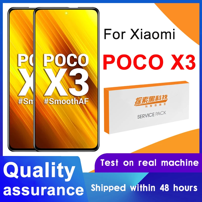 100% протестированный 6 67 ''дисплей Замена с рамкой для Xiaomi Poco X3 LCD сенсорный экран дигитайзер сборка