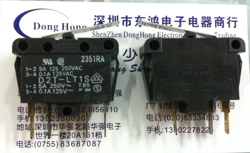 

10PCS/LOT D2T-LT1S micro switch limit switch, genuine low price