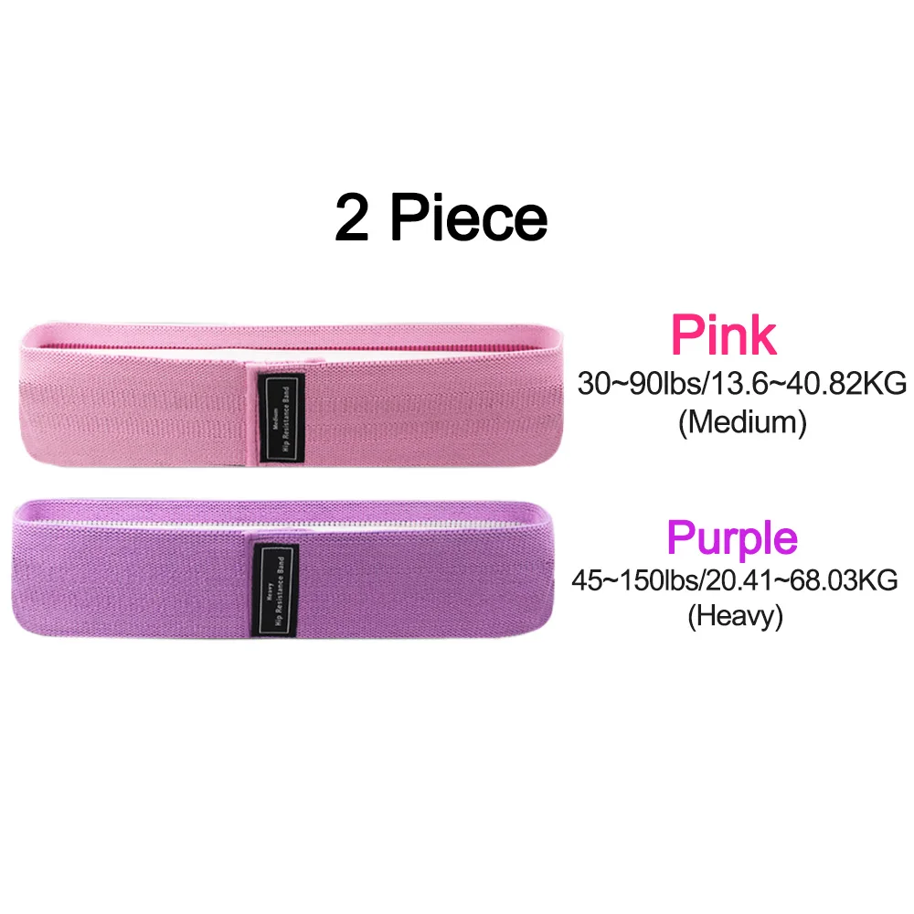 3PCS/Lot Fitness Rubber Band Elastic Yoga Resistance Bands Set Hip Circle Expander Bands Gym Fitness Booty Band Home Workout