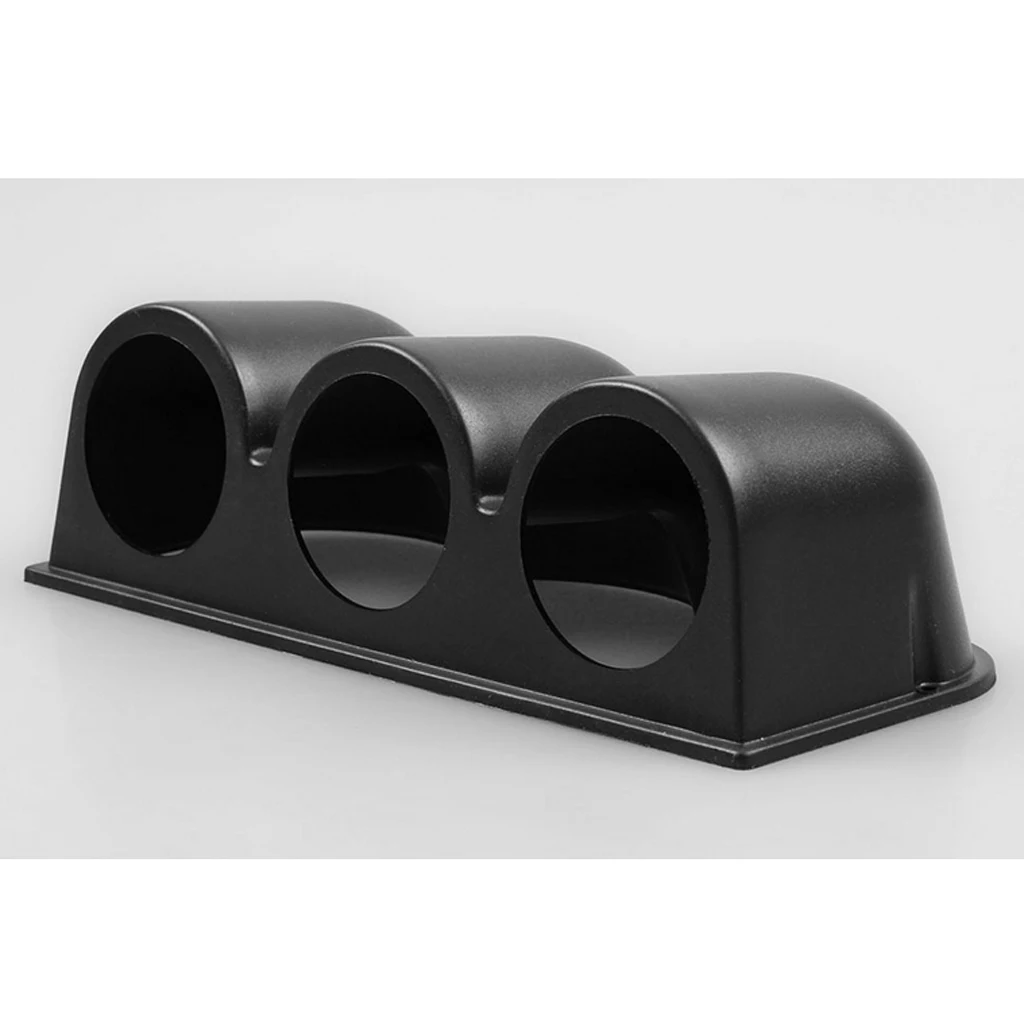 Brand New Car Triple Gauge Dash Mount Holder 3 Hole Pod Plastic Black High Quality