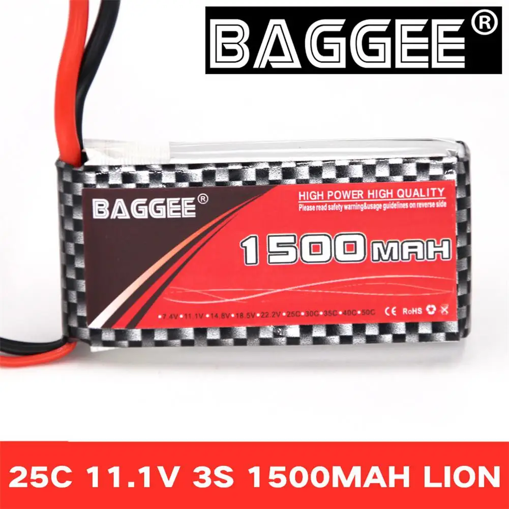 Kuulee BAGGEE высокая скорость 25C 3S 11,1 V 1500MAH полимерный литиевый аккумулятор для RC транспортного средства/корабля/БПЛА/пересекающего самолета