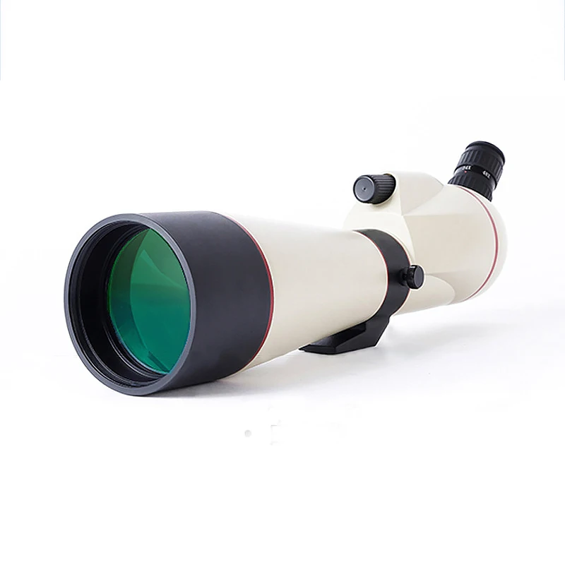 

Compact 22-60x80 Spotting Scope White HD Zoom Bird-watching Telescope Outdoor Camping Bird Watching Monocular Telescope