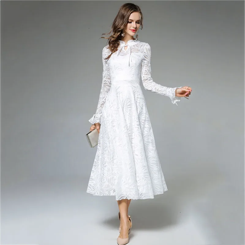 

elegante Jurk Vrouwen stijlvolle Slanke Sexy Kant Jurk Casual Sexy Jurk Vrouwen arty Jurken Vestidos Robe Femme Wit YM561