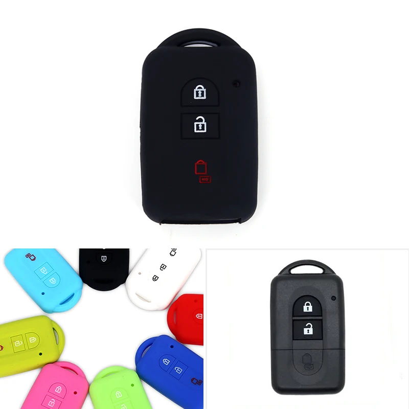Ontto Cover In TPU Per Chiave Auto Nissan (Qashqai, Juke, X-Trail) - Morbida, 3 Pulsanti