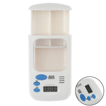 

1Pcs Mini Portable Pill Reminder Drug Alarm Timer Electronic Box Organizer LED Display Alarm Clock Remind Small First Aid Kit