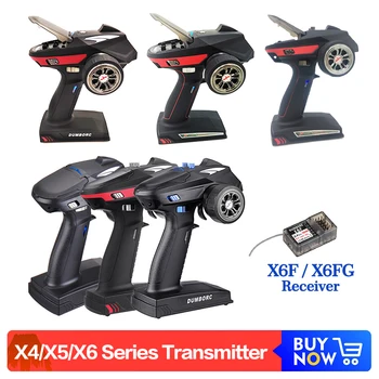 

DumboRC X4 X5A/B X6A/B 6CH 2.4G Transmitter Remote Control with X6F X6FG Gyro Receiver for RC Car Off-road Vehicle Boat Truck