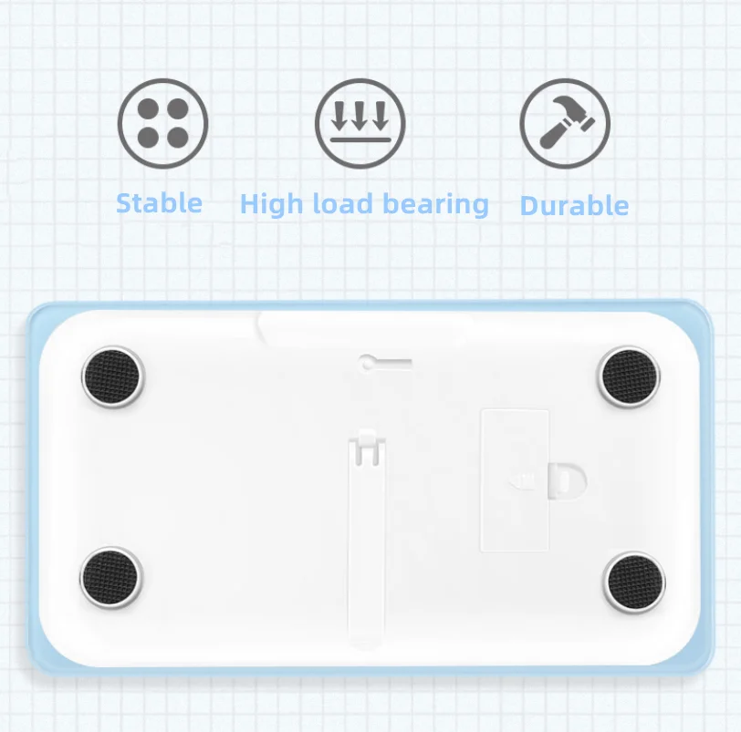 Portable Mini Cartoon Bathroom Scale Electronic Weight Scales Bascula LCD Digital Scale Body Weight Smart Balance Boarding Scale_voghion.com