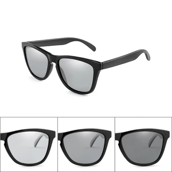 

Men Fashion Photochromic Polarized Sunglasses Classic Frame Photochromic Polaroid Sun Glasses for Men Lens Men Women UV400