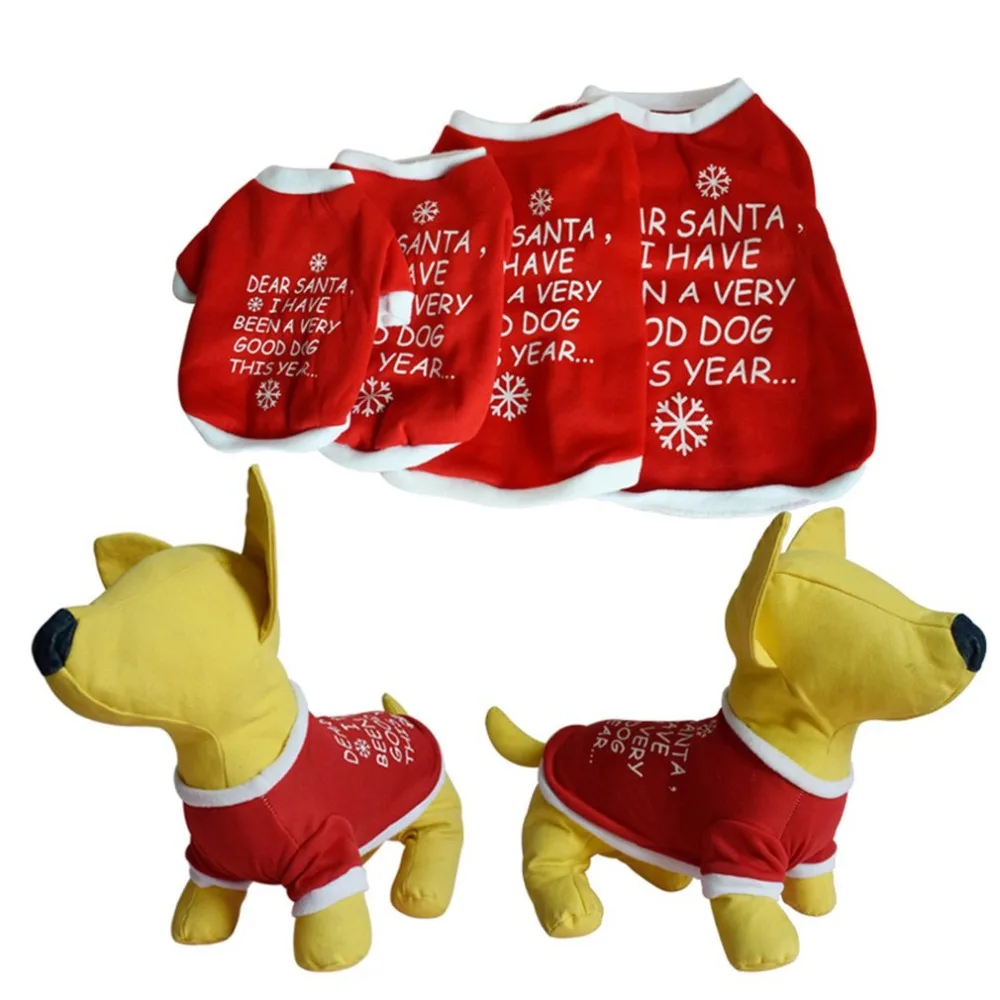 S/M/L/XL Одежда для собак, Рождественский костюм, милая мультяшная одежда для маленьких собак, тканевый костюм, платье, Рождественская Одежда для собак Китти