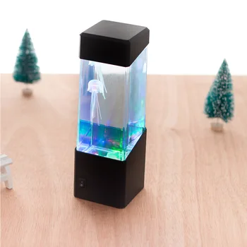 

Electric lamp Desk Lamps Magic Animated Jellyfish Colors LED Table Lamp Modern Table Lamp Reading Book Night Light