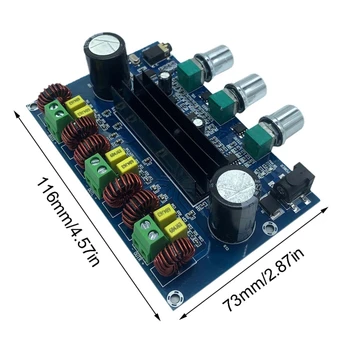 

2x50W+100W Bluetooth 5.0 Dual TPA3116D2 Power Subwoofer 2.1 Channel Amplifier