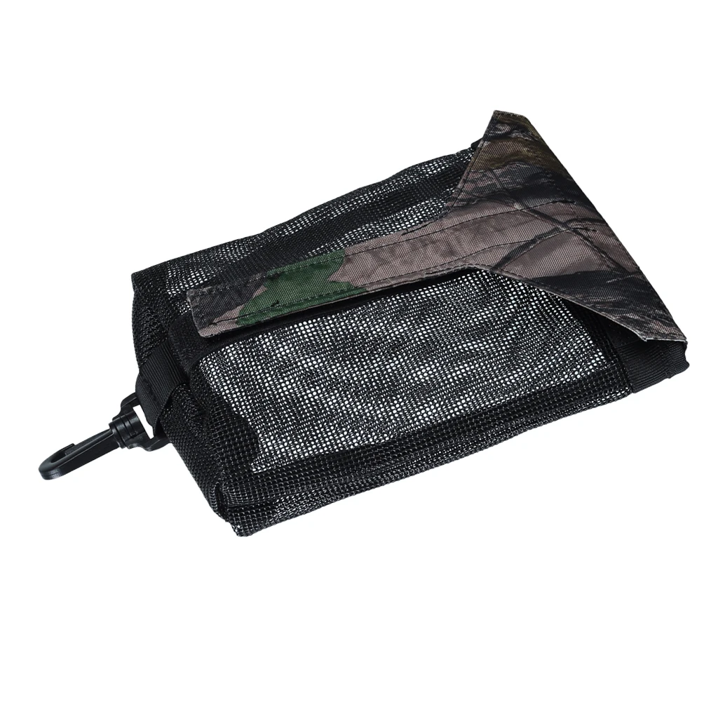 Scuba Diving Weight Pocket Accessories Mesh Pouch Bag With Clip