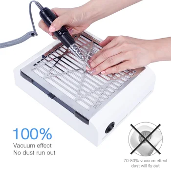 

40W Nail Dust Collector Manicure Machine Suction Nail Drill Dust Fingernail Dirt Professional Powerful Vacuum Cleaner Fan