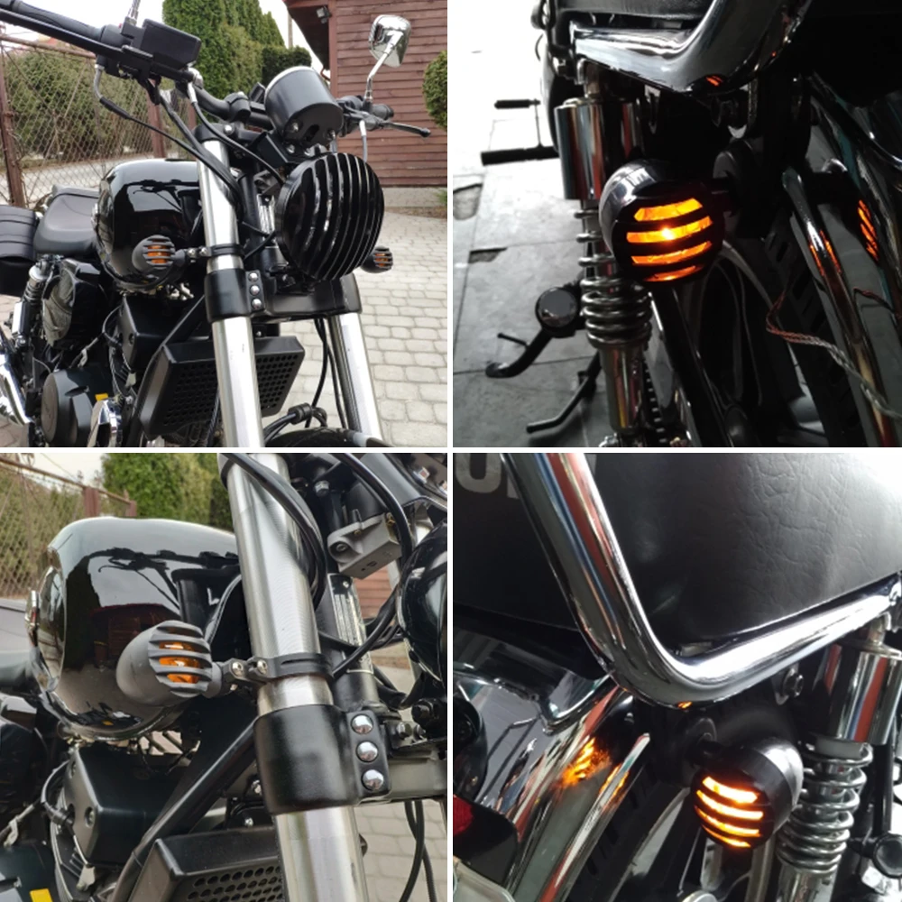 4 шт. светодиодный Универсальный поворотник для мотоцикла водонепроницаемый автомобильный сигнальный светильник головной светильник профессиональные аксессуары для мотоциклов