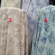 Шифоновый, ткань с принтом летнее платье женская шифоновая ткань с цветочным принтом, шифоновые платья ткань