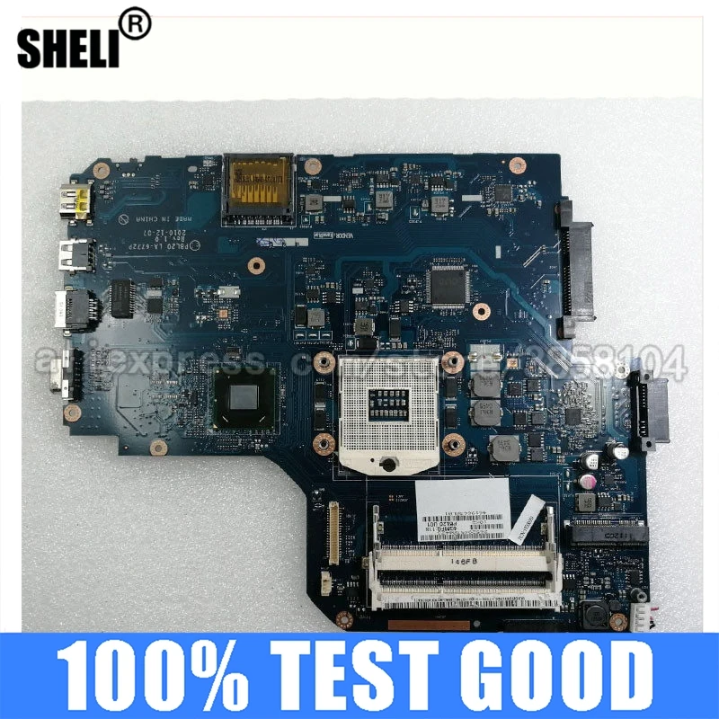 

SHELI for Toshiba PBL212 Laptop Motherboard PBL20 LA-6772P REV1.0 DDR3 Free Cpu PAVILION Intel Integrated