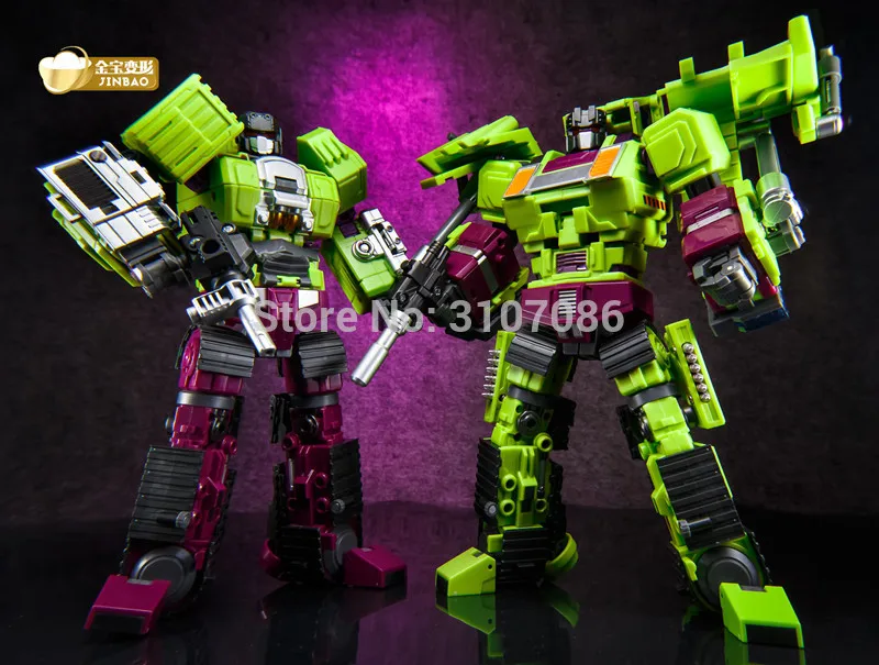 JinBao Разрушитель трансформация G1 GT Oversize 6IN1 Bonecrusher Scrapper Gravity Mixmaster Hook KO фигурка Робот